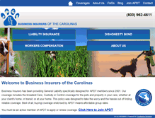 Tablet Screenshot of dogtrainerinsurance.com